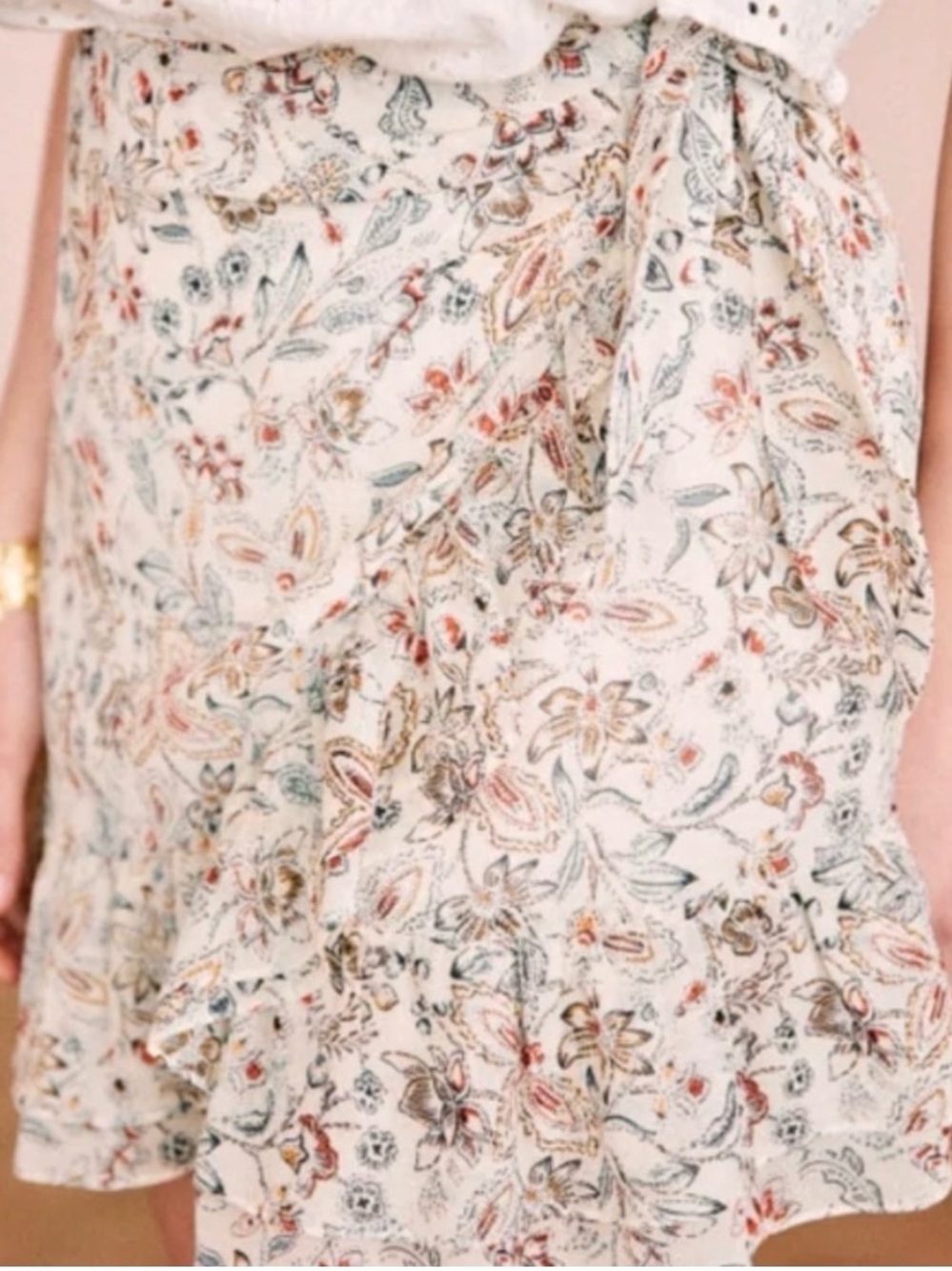 Sezane come skirt paisley 4/36
